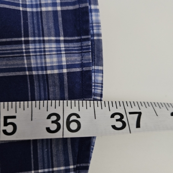 Ralph Lauren Mens Button Down Navy Plaid Shirt Sz 3XLT - Picture 9 of 11